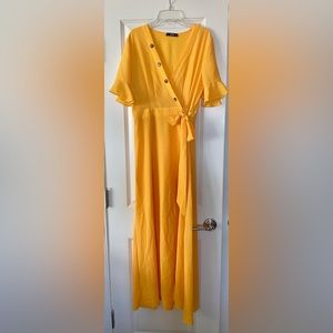 SHEIN Maxi Wrap Dress